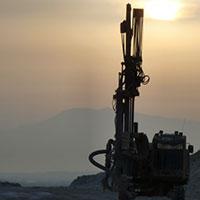 Drilling at mining sites